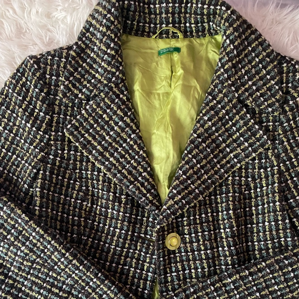 Benetton Italy Tweed Jacket